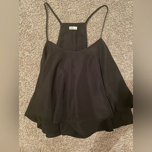 Hollister xs black flowy crop top spaghetti straps